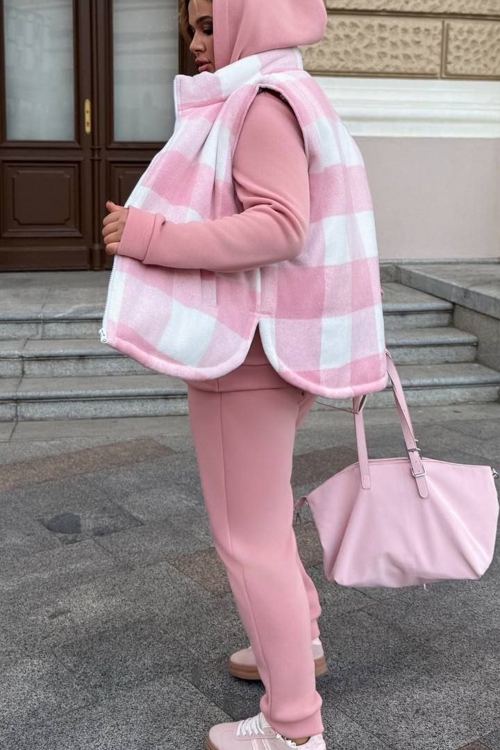 Костюм тройка жилет, худи и брюки AD-053A1000