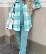 Спортивный костюм с рубашкой в клетку AD-052.053A900