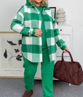 Спортивный костюм с рубашкой в клетку AD-052.053A900