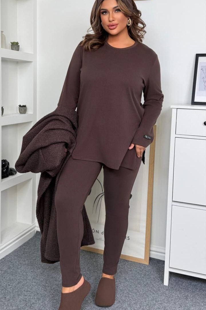 Теплый костюм кофта и лосины AD-057A550