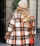 Теплая рубашка в клетку  VLT-1526A700