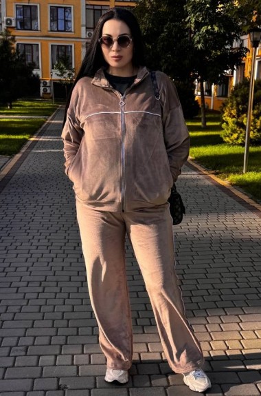 Велюровый костюм на флисе OLI-1452A950 Велюровый костюм на флисе OLI-1452A950