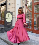 Платье шелковое длинное  BEL-4475A22