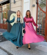 Платье шелковое длинное  BEL-4475A22