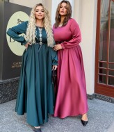 Платье шелковое длинное  BEL-4475A22