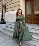 Платье шелковое длинное  BEL-4475A22