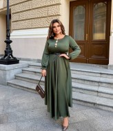 Платье шелковое длинное  BEL-4475A22