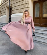 Платье шелковое длинное  BEL-4475A22