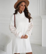 Платье с вышивкой на рукавах  KA-7560A800