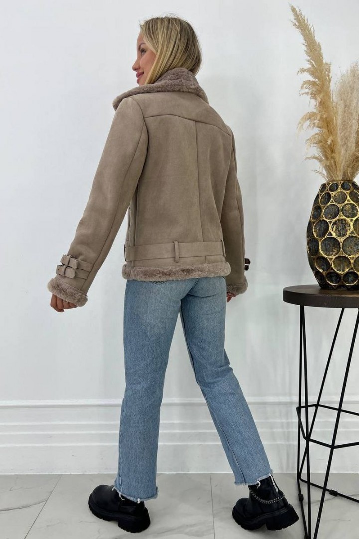 Дубленка замшевая женская  WOW-2141A33