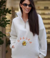 Жіночий світшот з вишивкою MOK-9190A750 Жіночий світшот з вишивкою MOK-9190A750