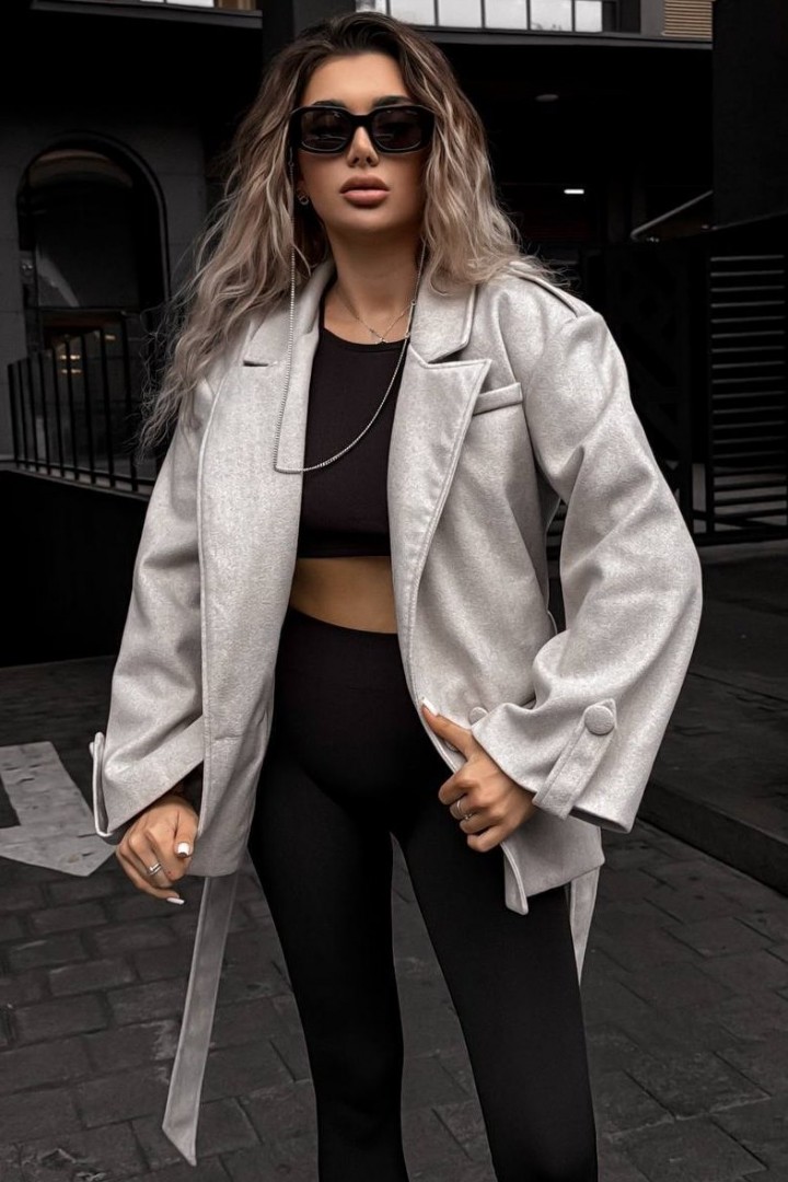 Вовняне напівпальто LOU-1540A1100