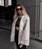 Вовняне напівпальто LOU-1540A1100