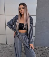 Велюровий спортивний костюм LOU-1523A550 Велюровий спортивний костюм LOU-1523A550