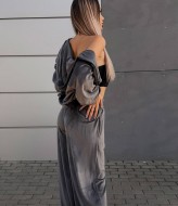 Велюровый женский спортивный костюм  LOU-1523A550