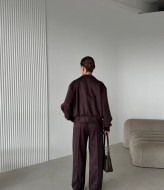 Костюм трійка бомбер на підкладці, топ та штани LOU-1556A1250