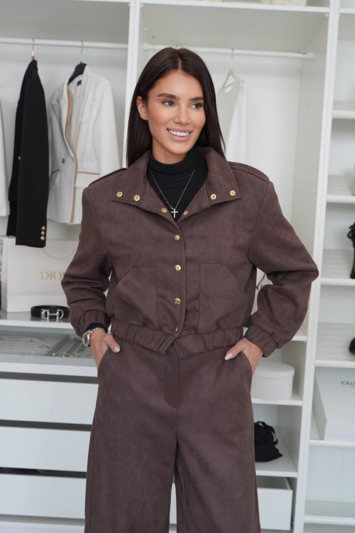 Костюм штаны та бомбер на підкладці LOU-1547A990 Костюм штаны та бомбер на підкладці LOU-1547A990