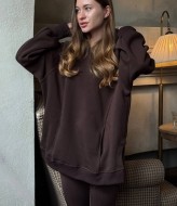 Худи с капюшоном оверсайз  LOU-1560A490 Худи с капюшоном оверсайз  LOU-1560A490