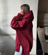 Худи с капюшоном оверсайз  LOU-1560A490 Худи с капюшоном оверсайз  LOU-1560A490