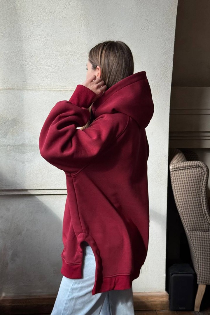 Худи с капюшоном оверсайз  LOU-1560A490 Худи с капюшоном оверсайз  LOU-1560A490