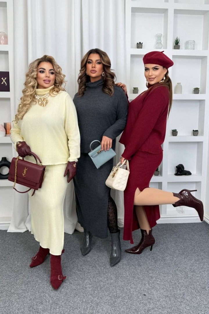 Костюм свитер и юбка  ET-8917A650 Костюм свитер и юбка  ET-8917A650