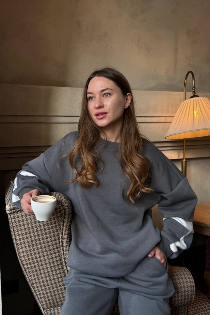 Спортивный костюм женский трехнитка  LOU-1563A850