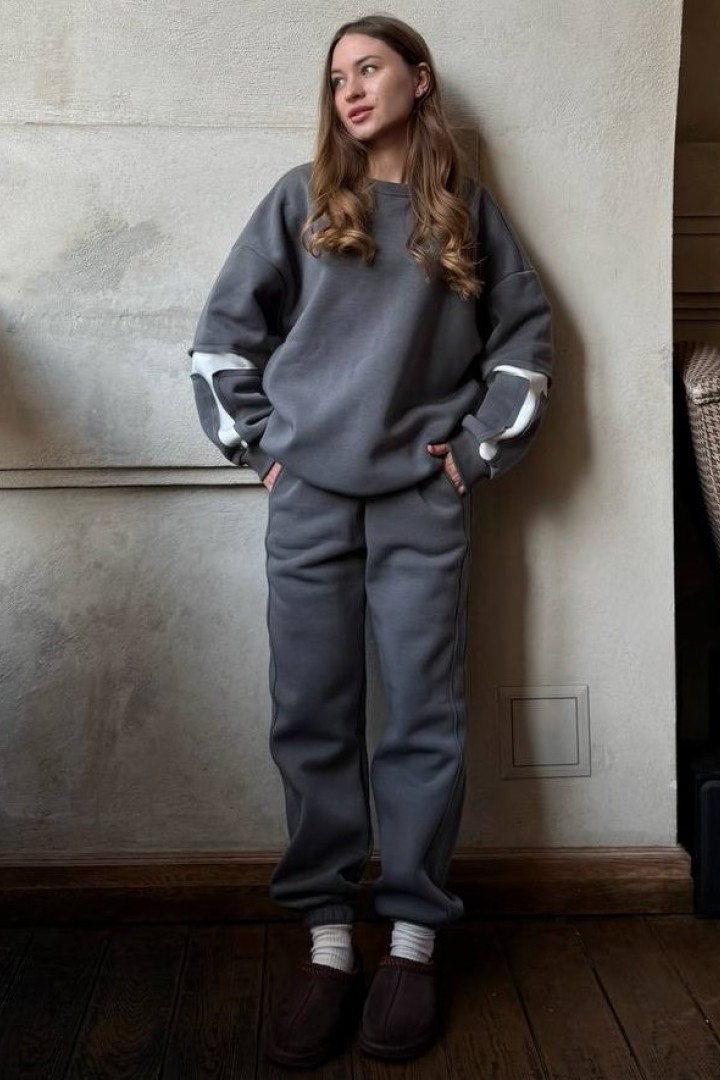 Спортивный костюм женский трехнитка  LOU-1563A850