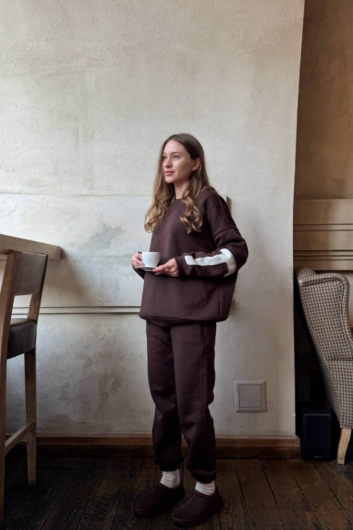 Спортивный костюм женский трехнитка  LOU-1563A850