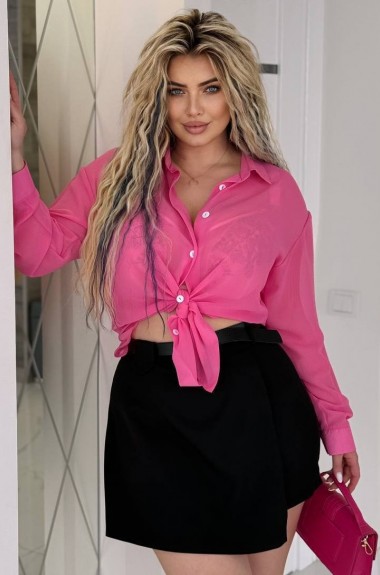 Черная юбка шорты  INS-430A500