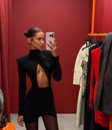 Платье мини с плечиками ANM-401A500