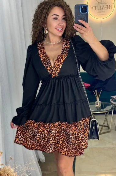 Платье с воланами NJ-YAN-7165A460 