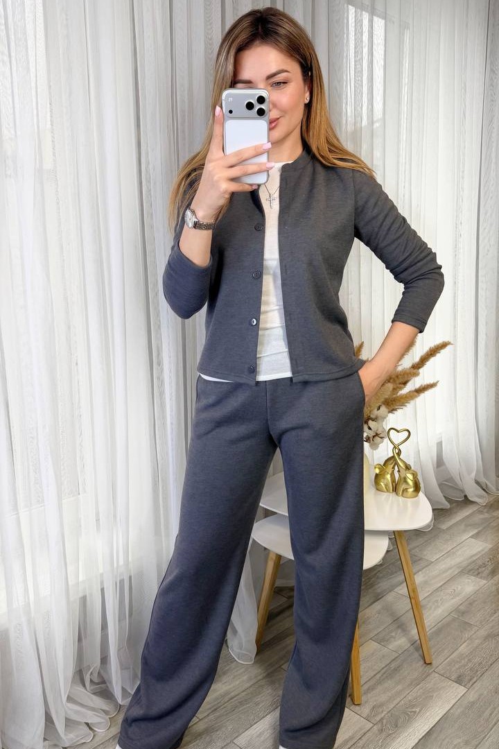 Костюм кофта и брюки свободного кроя KG-711A640