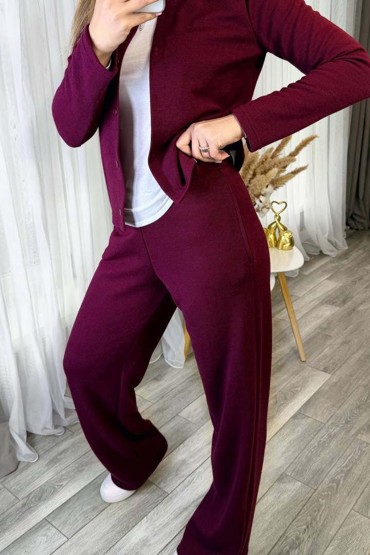 Костюм кофта и брюки свободного кроя KG-711A640
