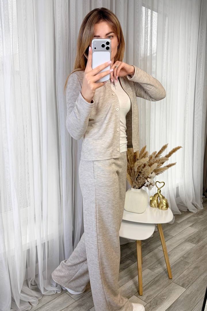 Костюм кофта и брюки свободного кроя KG-711A640