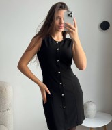 Платье приталенное с пуговицами KG-411A370