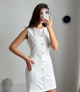 Платье приталенное с пуговицами KG-411A370