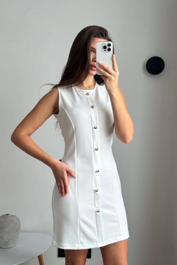 Платье приталенное с пуговицами KG-411A370