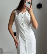 Платье приталенное с пуговицами KG-411A370