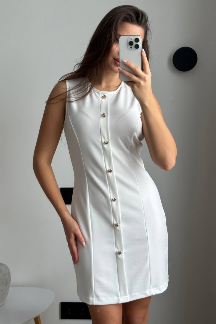 Платье приталенное с пуговицами KG-411A370