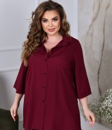 Однотонна блузка NF-7018A450