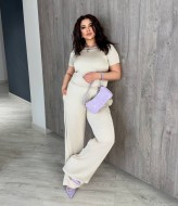 Женский брючный костюм из шелка GR-0803A350