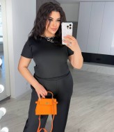 Женский брючный костюм из шелка GR-0803A350