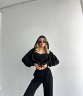 Костюм 3-ка брюки, кофта и топ VOL-749A700