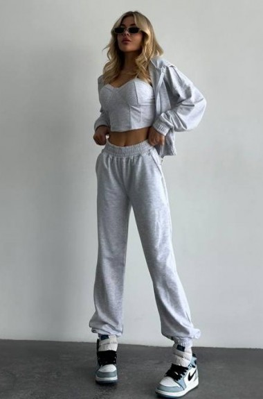 Костюм 3-ка брюки, кофта и топ VOL-749A700