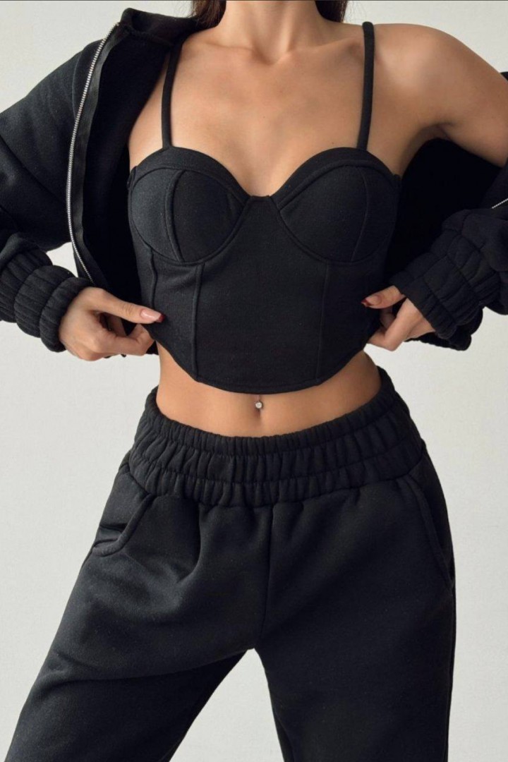 Костюм 3-ка брюки, кофта и топ VOL-749A700