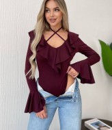 Стильне боді з воланами MIK-1596A280