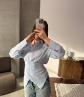 Корсетная рубашка в полоску ANM-438A580