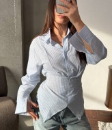 Корсетная рубашка в полоску ANM-438A580