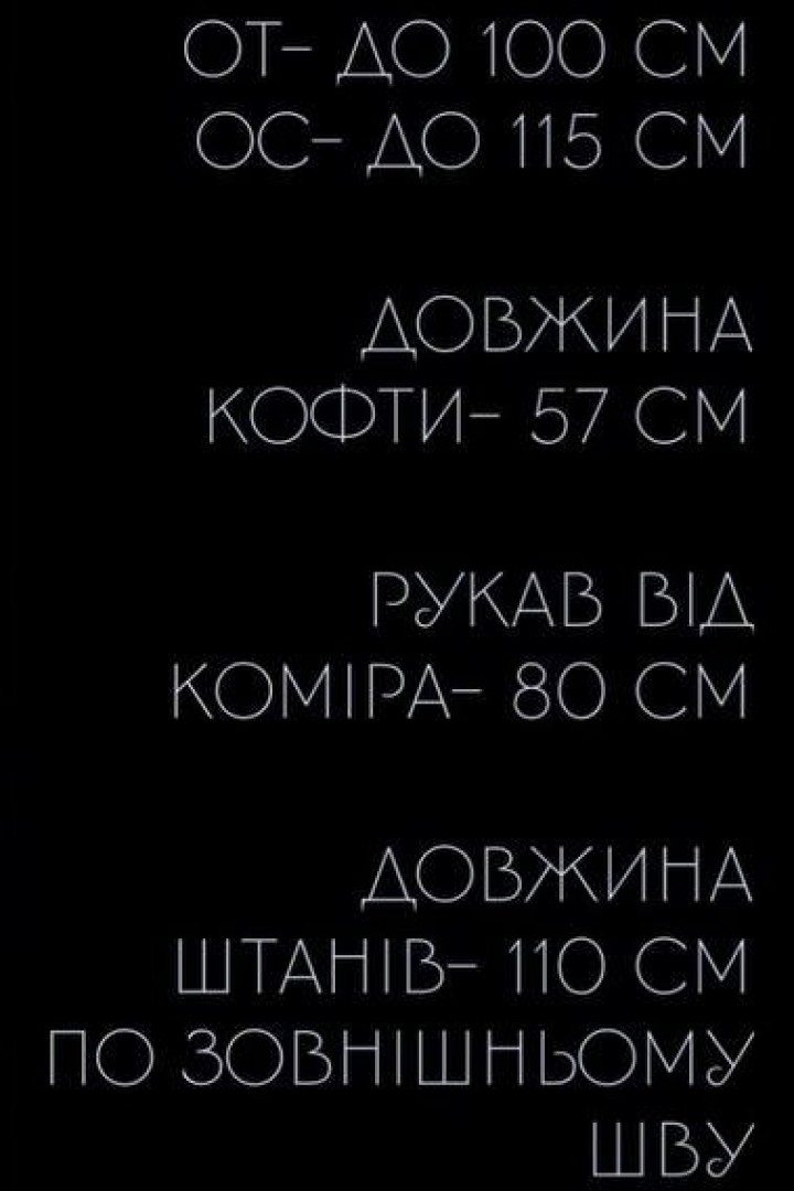 Стильний спортивний костюм UNO-027A650