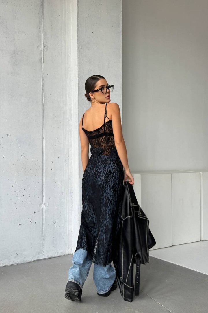 Платье-комбинация кружево UNO-033A400